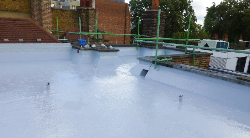 A Building With Reflective Roof Coating