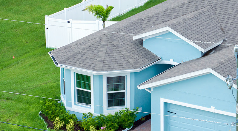 A Home With Gray Shingles