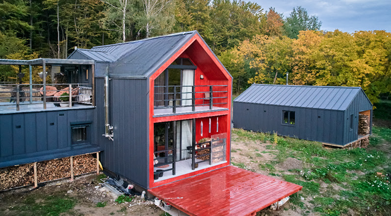 A Home With Metal Roofing