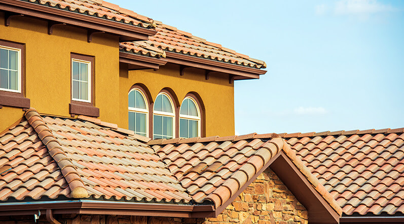 A Home With Spanish Tile Roofing