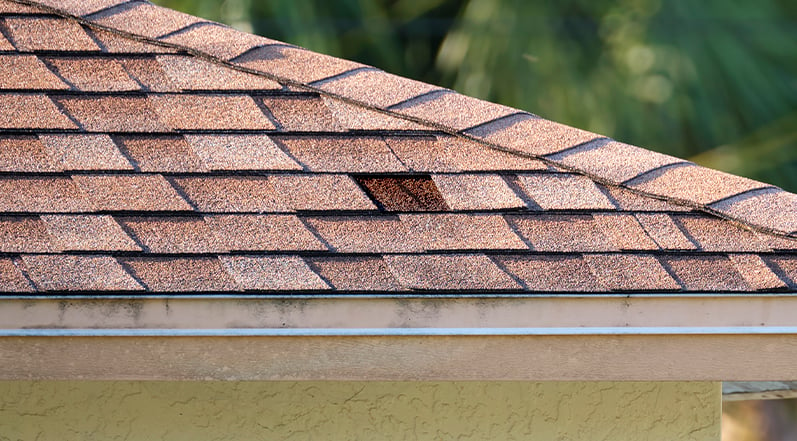 A Missing Roof Shingle