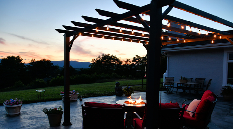 A Pergola at Sunset