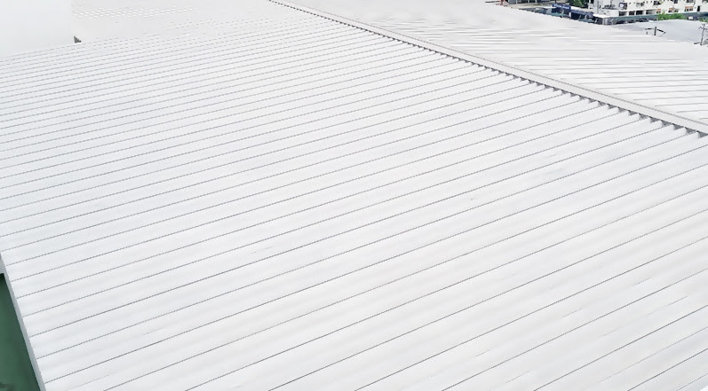 A Roof With Silicone Roof Coating