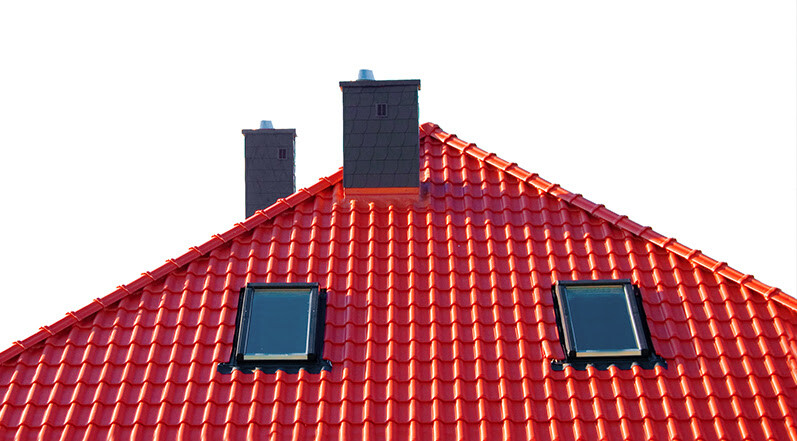 A Roof With Skylights