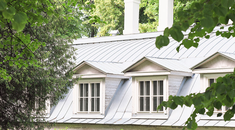 A Roof With White Paint