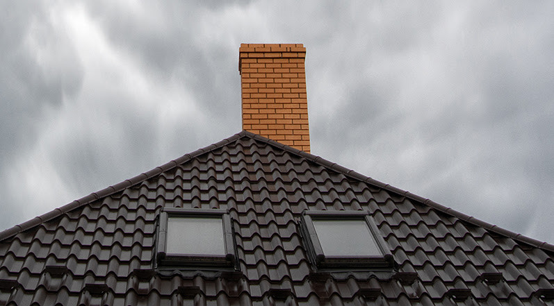 A Roof in Cloudy Weather