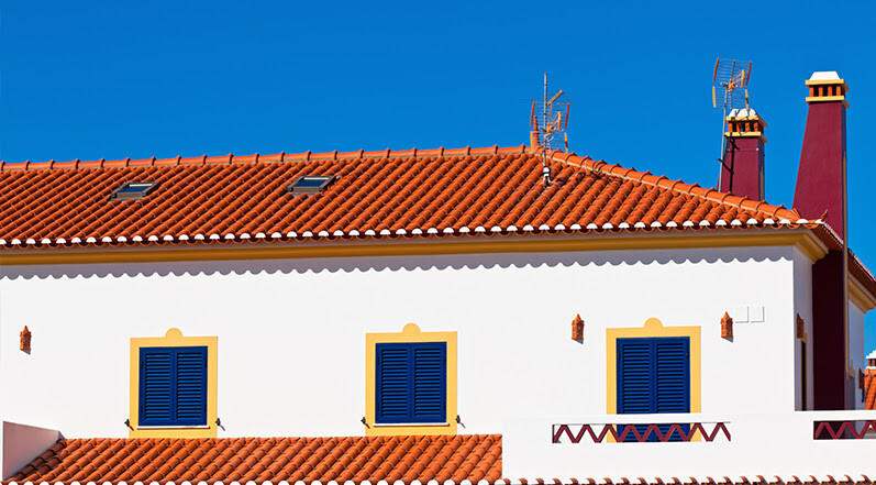 A Spanish Roof in Warm Weather