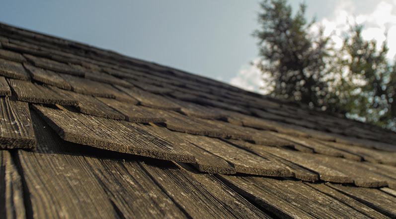 Aging Wood Shake Roofing