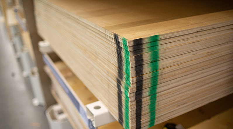 Boards of CDX Plywood