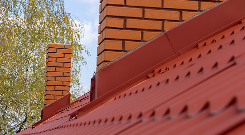 Chimneys on a Roof