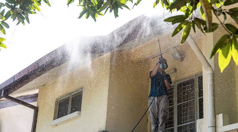 Cleaning a Roof-3