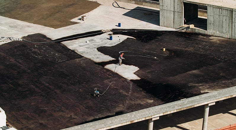 Coating a Flat Roof