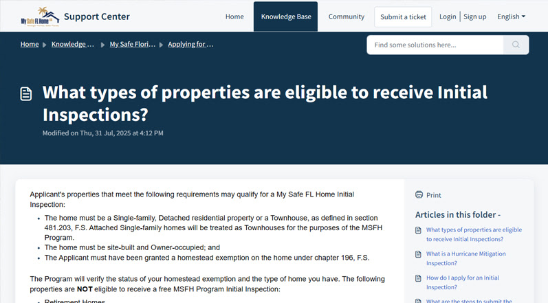 Eligibility Requirements