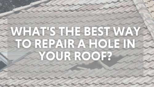 Hole in roof repair