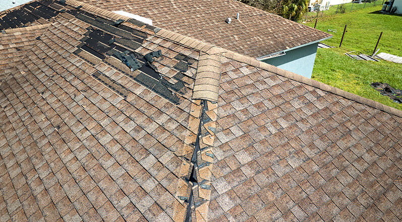 Heat-Damaged Shingles