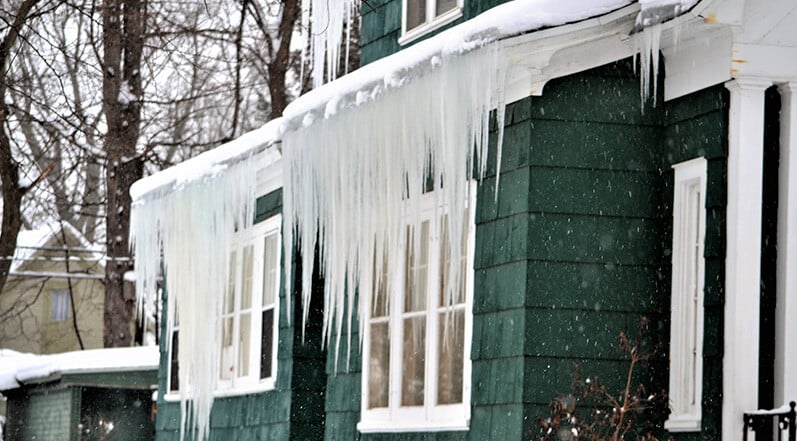 Icicles on a Roof