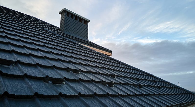 Newly Installed Roof Shingles