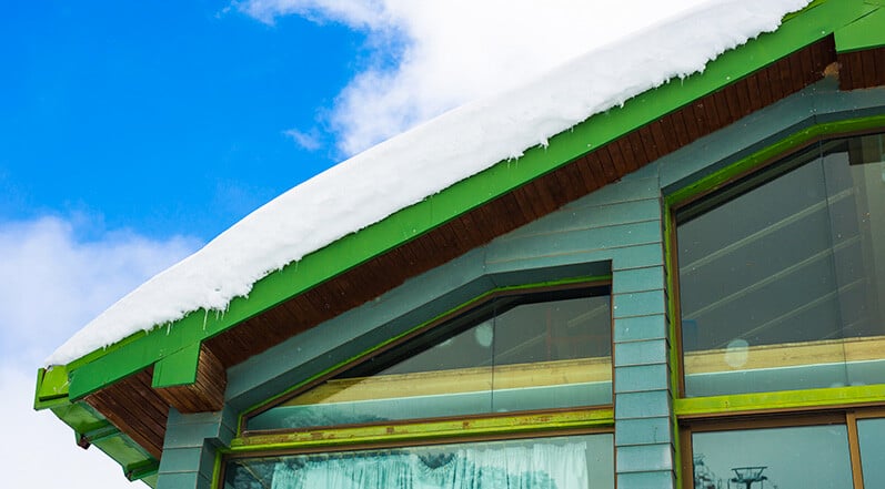 Snow Covering a Roof