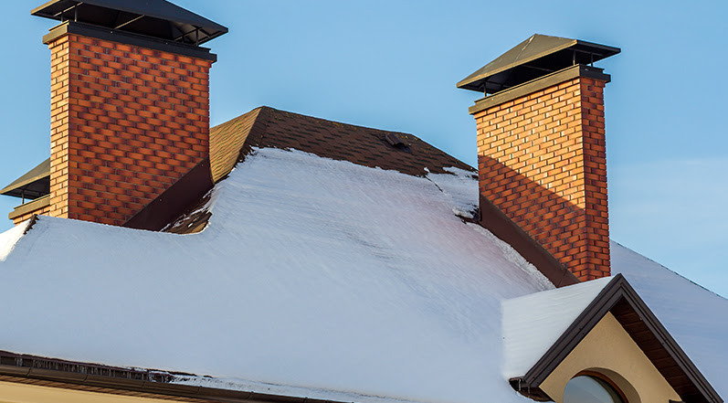 Snow on a Roof-1