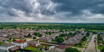 Stormy Weather Over a City