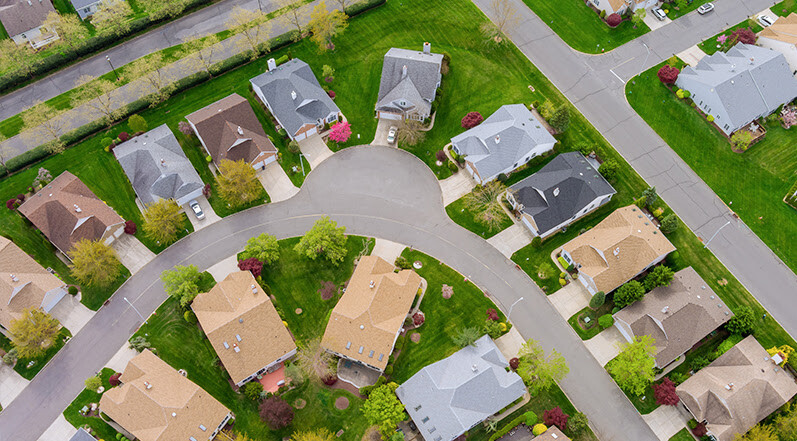 Suburban Neighborhood Homes