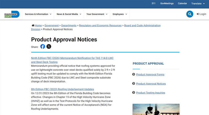 Tampa Falls Outside the Miami-Dade Zone