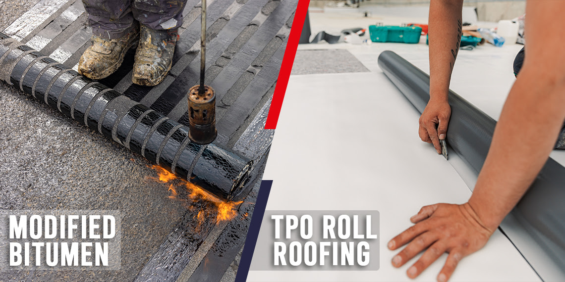 TPO Roll Roofing Versus Modified Bitumen: Pros and Cons